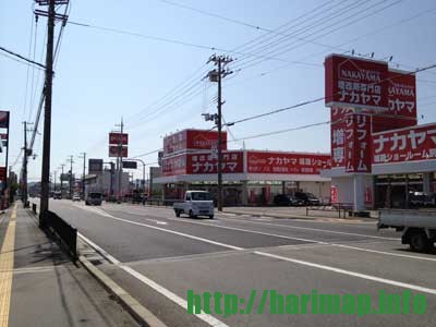 BOOKOFF 姫路網干店跡にリフォームのナカヤマ 姫路支店が拡張されている【姫路市網干区北新在家】