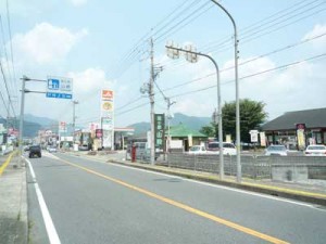 道の駅山崎鹿の蔵波賀町方面